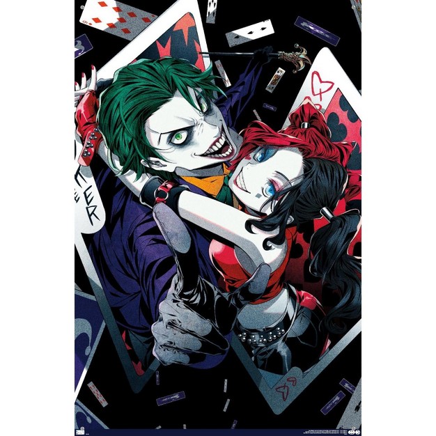 Trends International Dc Comics Harley Quinn Anime Joker Hug Unframed Wall Poster Prints