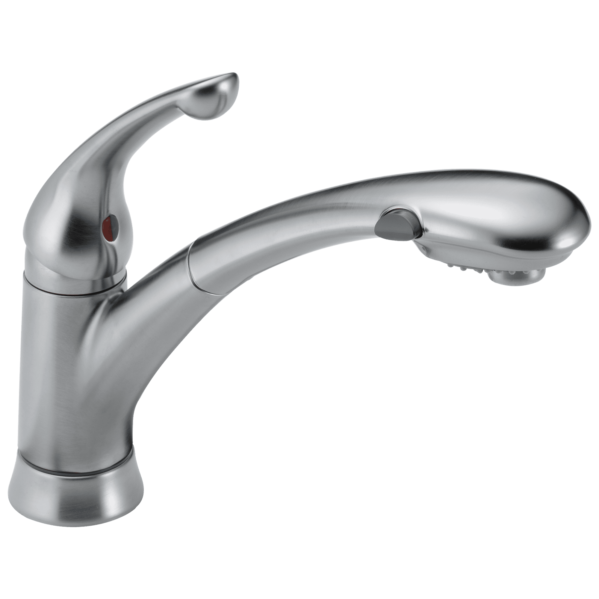 Signature Pullouts Single Handle Pull-Out Kitchen Faucet in Arctic Stainless 470-AR-DST