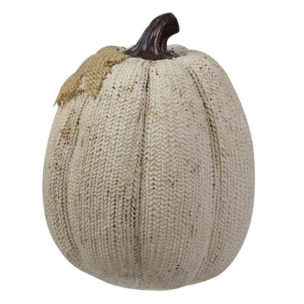 White Pumpkin Autumn Harvest Thanksgiving Tabletop Decoration