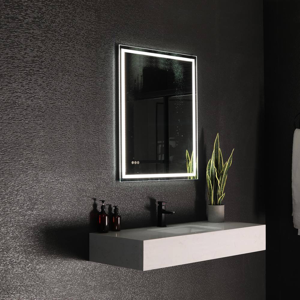 niveal 30 in. W x 36 in. H Rectangular Frameless LED Wall Bathroom Vanity Mirror LMI04-3036DF1