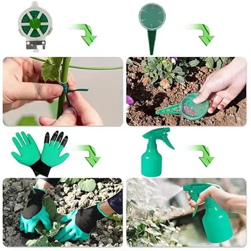 Women Weed Puller Scissors Indoor Small Gardening Hand Tools Set Kit for Home And Garden