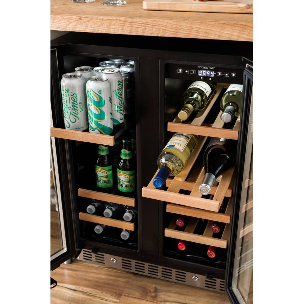 EdgeStar 24 in. Built-In Wine and Beverage Cooler with French Doors CWB1760FD