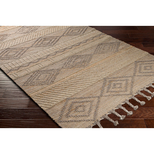 Preston  Modern Jute Tan Rug