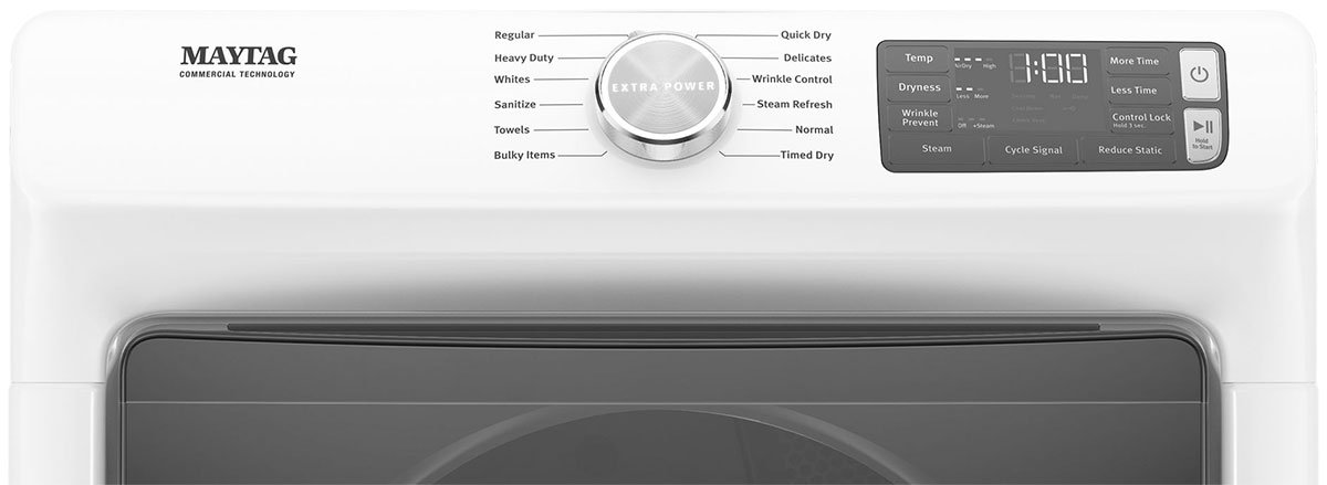 Maytag ADA 7.3 Cu. Ft. White Front Load Electric Dryer With Extra Power And Quick Dry Cycle