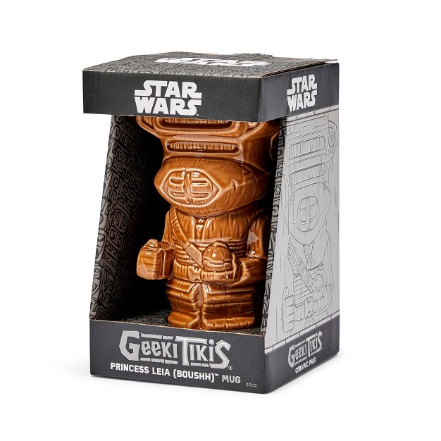 Beeline Creative Geeki Tikis Star Wars Boushh Leia Mug Ceramic Tiki Style Cup Holds 20 Ounces