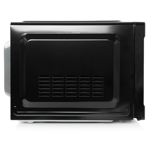 0.9 cu ft 900W Countertop Microwave Oven in Black with One Touch Express Cooking