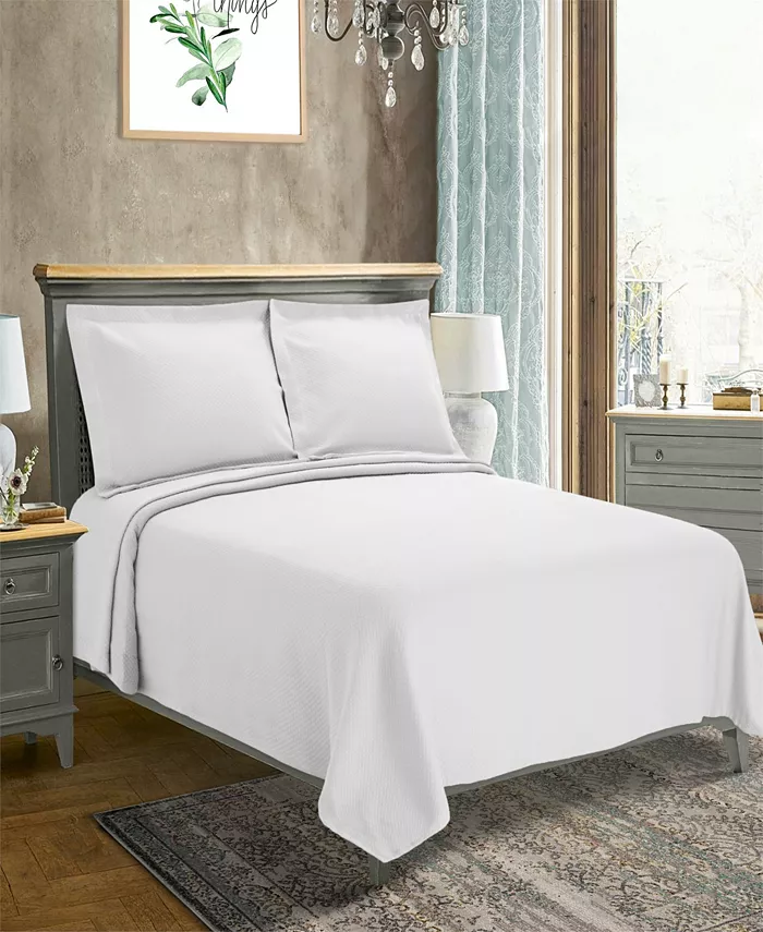 Superior Diamond Pattern Jacquard Matelasse Bedspread Set Collection