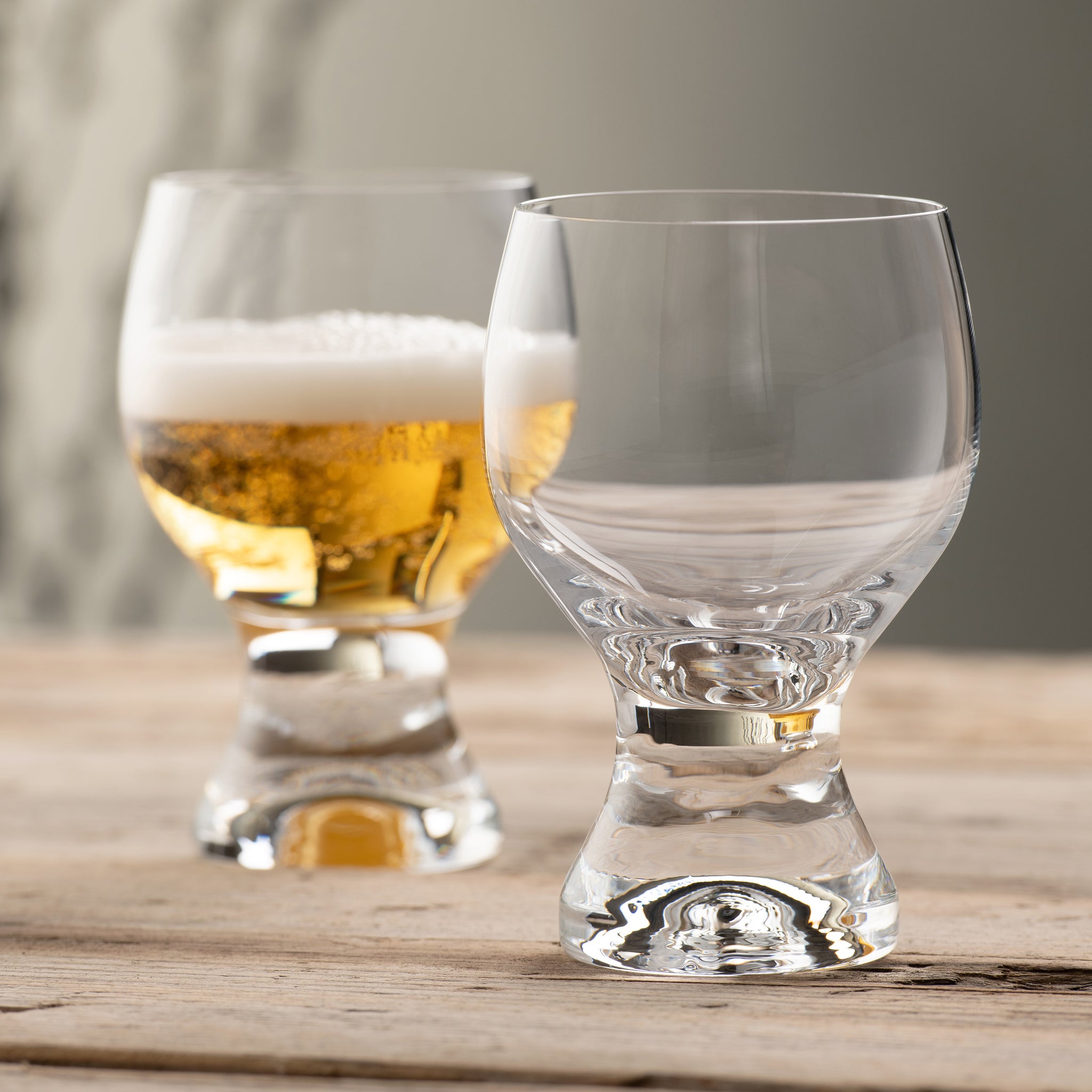 Galway Crystal Elegance Footed Tasting Glass Pair