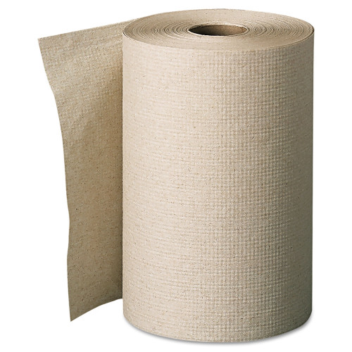 Pacific Blue Basic Nonperforated Paper Towels， 7.88 x 350 ft， Brown， 12 Rolls/Carton (26401)