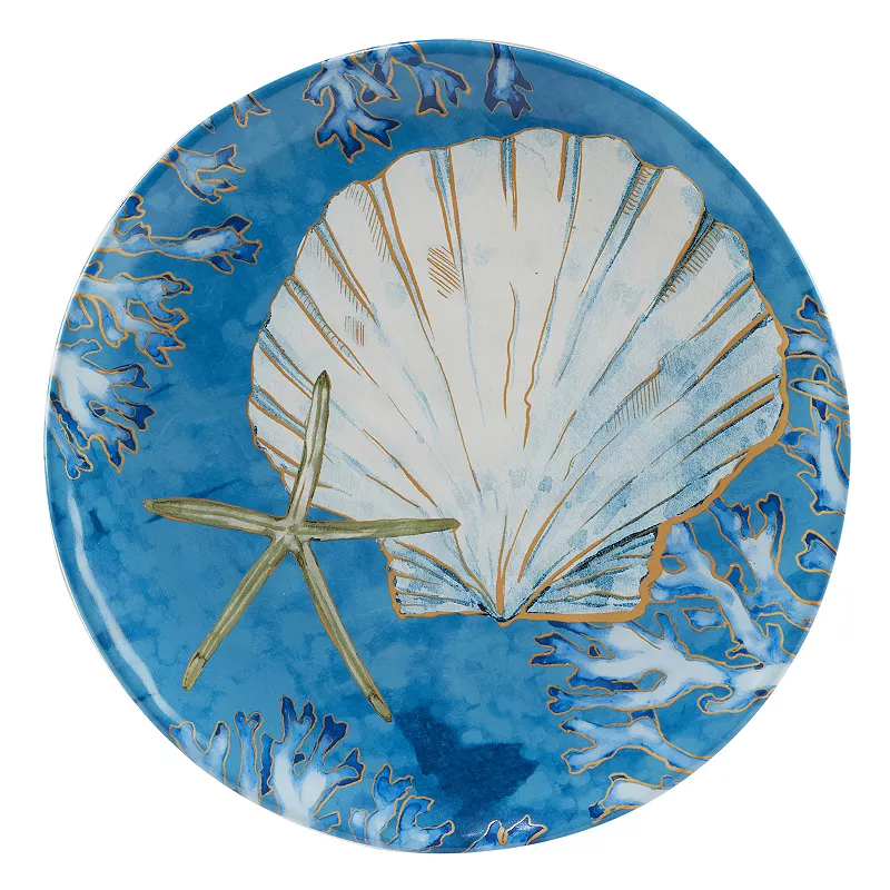 Certified International Playa Shells 4-pc. Dinner Plate Set