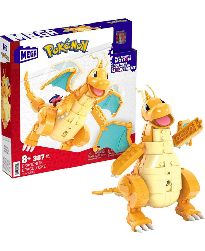 Mega Construx Pokemon Dragonite Large Scale Figure with Motion Building Set