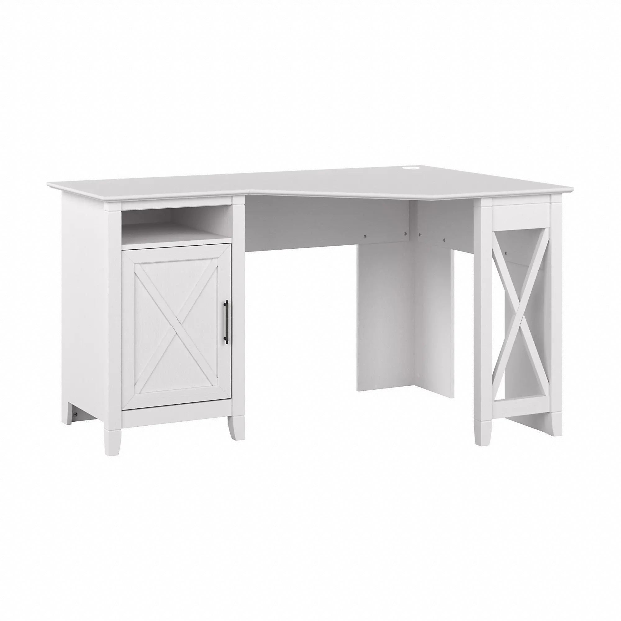 Key West White Oak 54 Inch Corner Desk