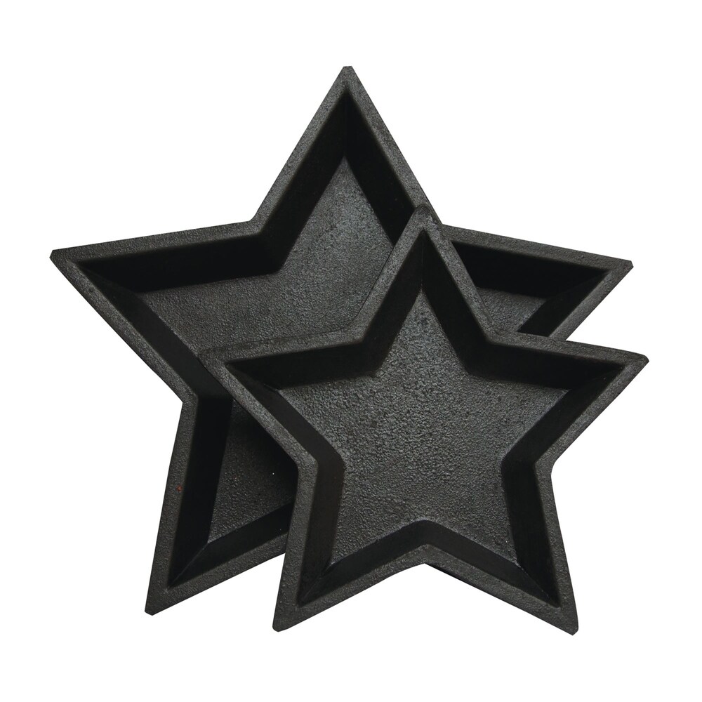 2/Set Black Nesting Stars