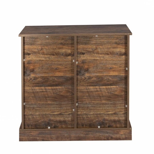 Buffet sideboard with sliding barn door