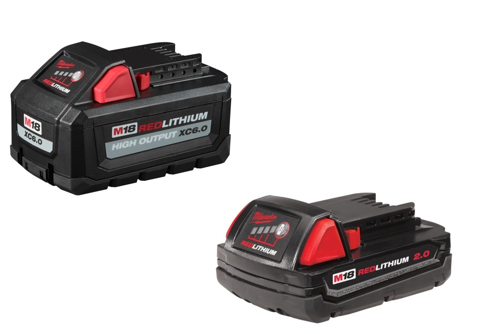 Milwaukee M18 REDLITHIUM HIGH OUTPUT XC 6Ah and 2Ah Compact Battery 2pk Bundle 48-11-1865-1820 from Milwaukee