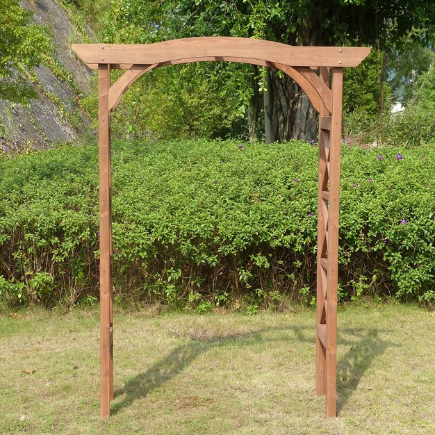 7 x27 Canadian Hemlock Weatherproof Arbor Natural Merry Products