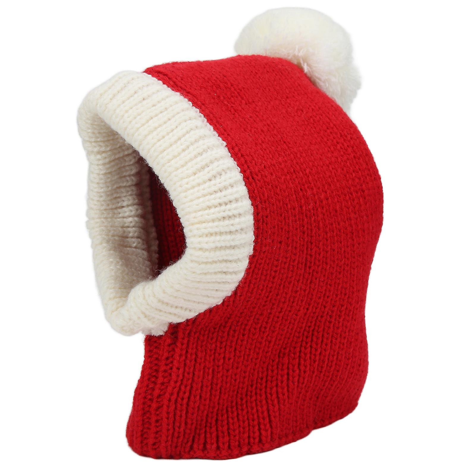 Dog Winter Hat Red Pet Christmas Winter Warm Knitted Hat For Small And Medium Dogs Puppy Catsred L