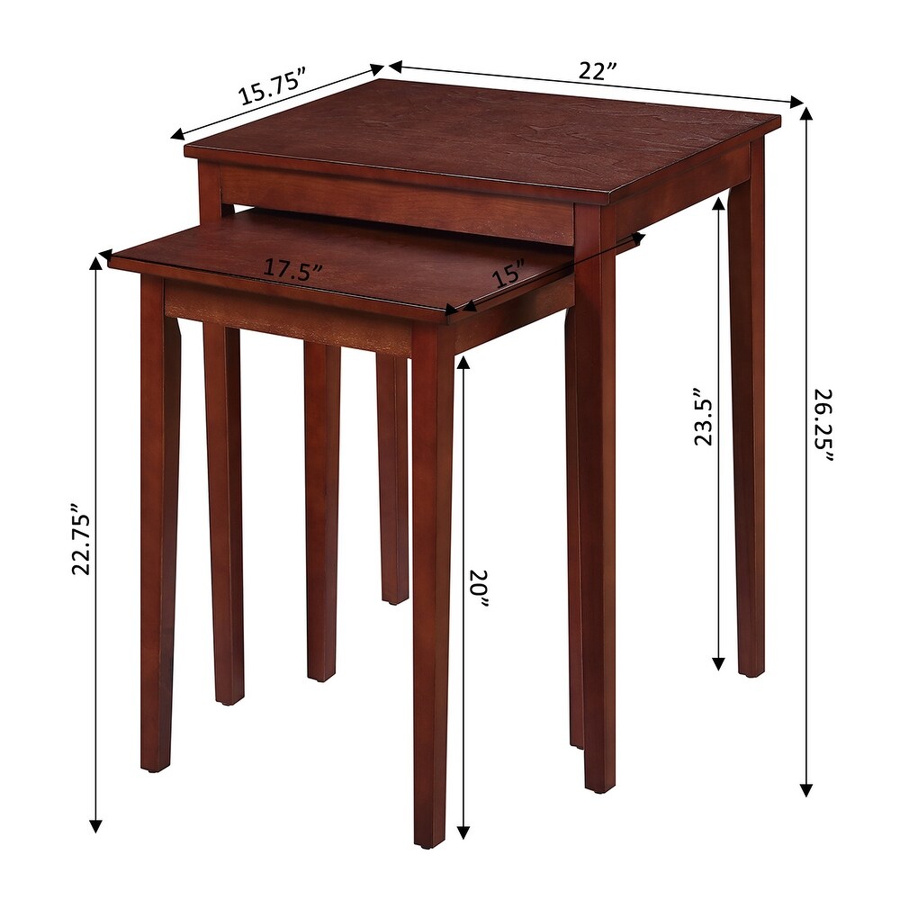 Convenience Concepts American Heritage Nesting End Tables