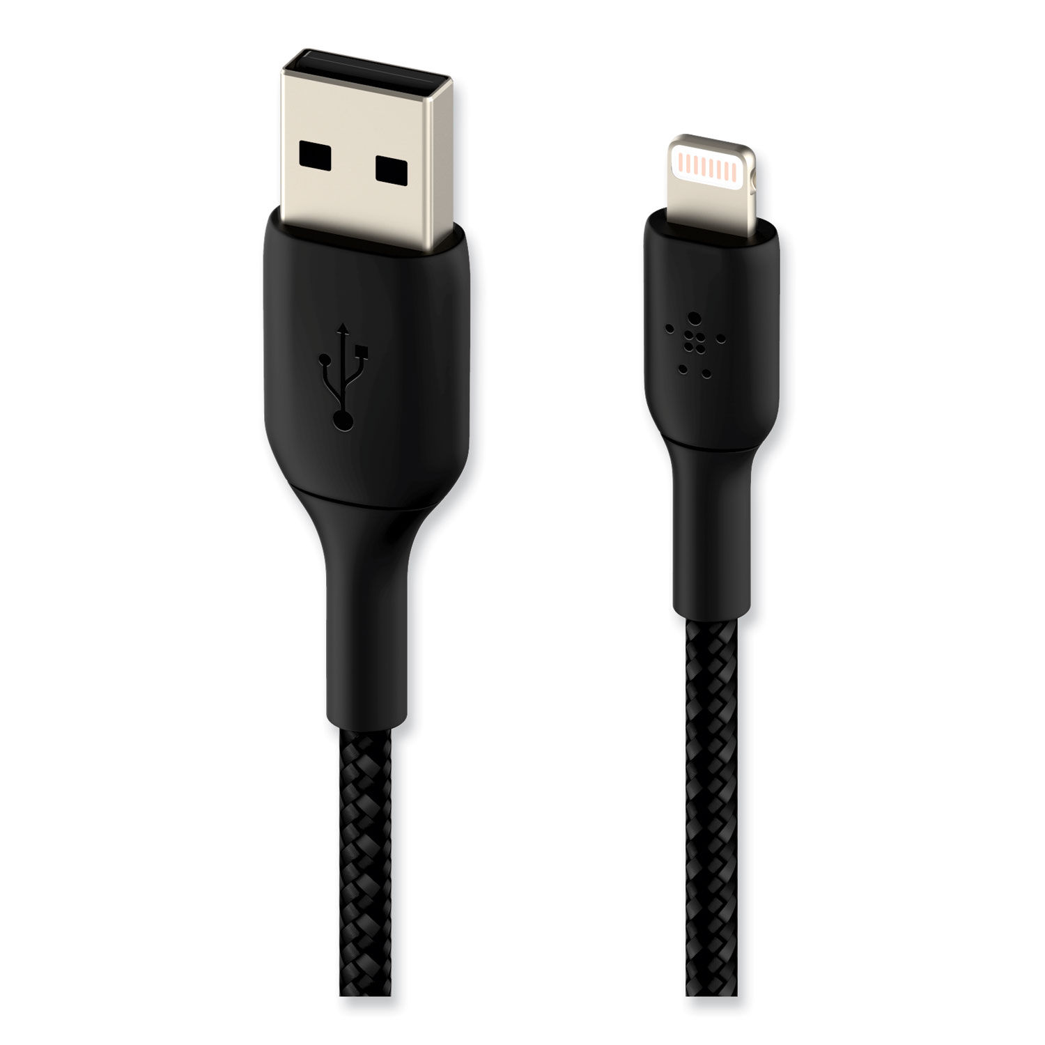 BOOST CHARGE Braided Apple Lightning to USB-A ChargeSync Cable by Belkinandreg; BLKCAA002BT2MBK