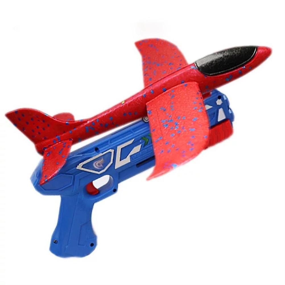 Foam Catapult Airplane Children Boy Outdoor Toy Hand Throwing Launcher Glider Model 1Set Bubble Catapult Plane Game Toy