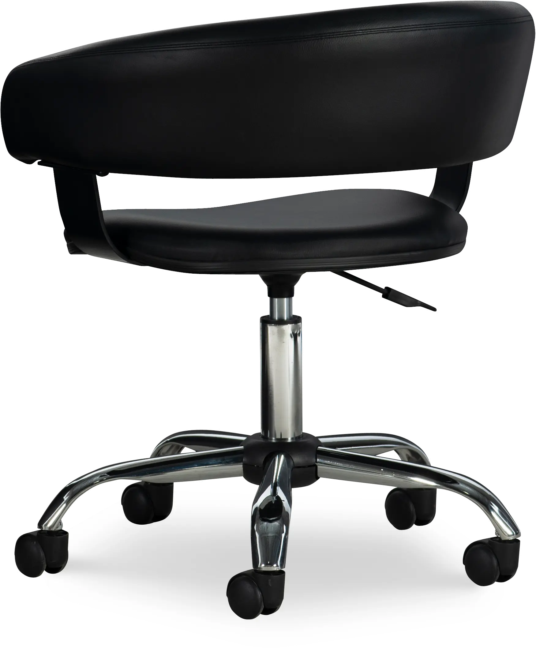 Devan Black Pu Barrel Abs Office Chair