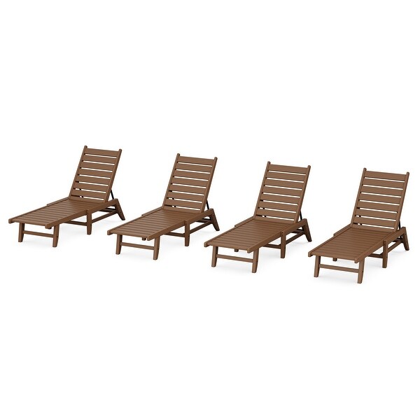 POLYWOOD Canyon 4 Pack Chaise Set