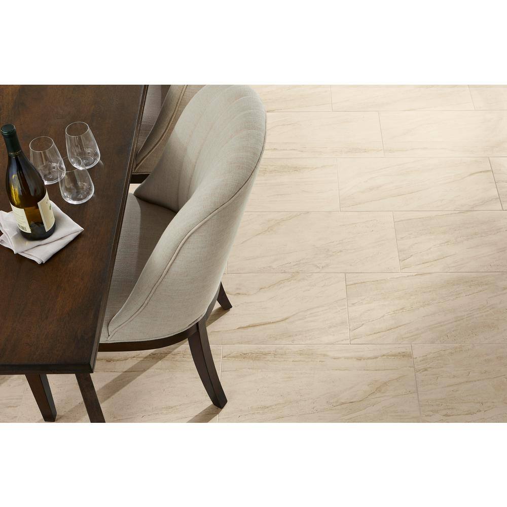 TrafficMaster Vigo Beige 12 in. x 24 in. Matte Ceramic Floor and Wall Tile (448 sq. ft.Pallet) NHDVIGBEI1224P