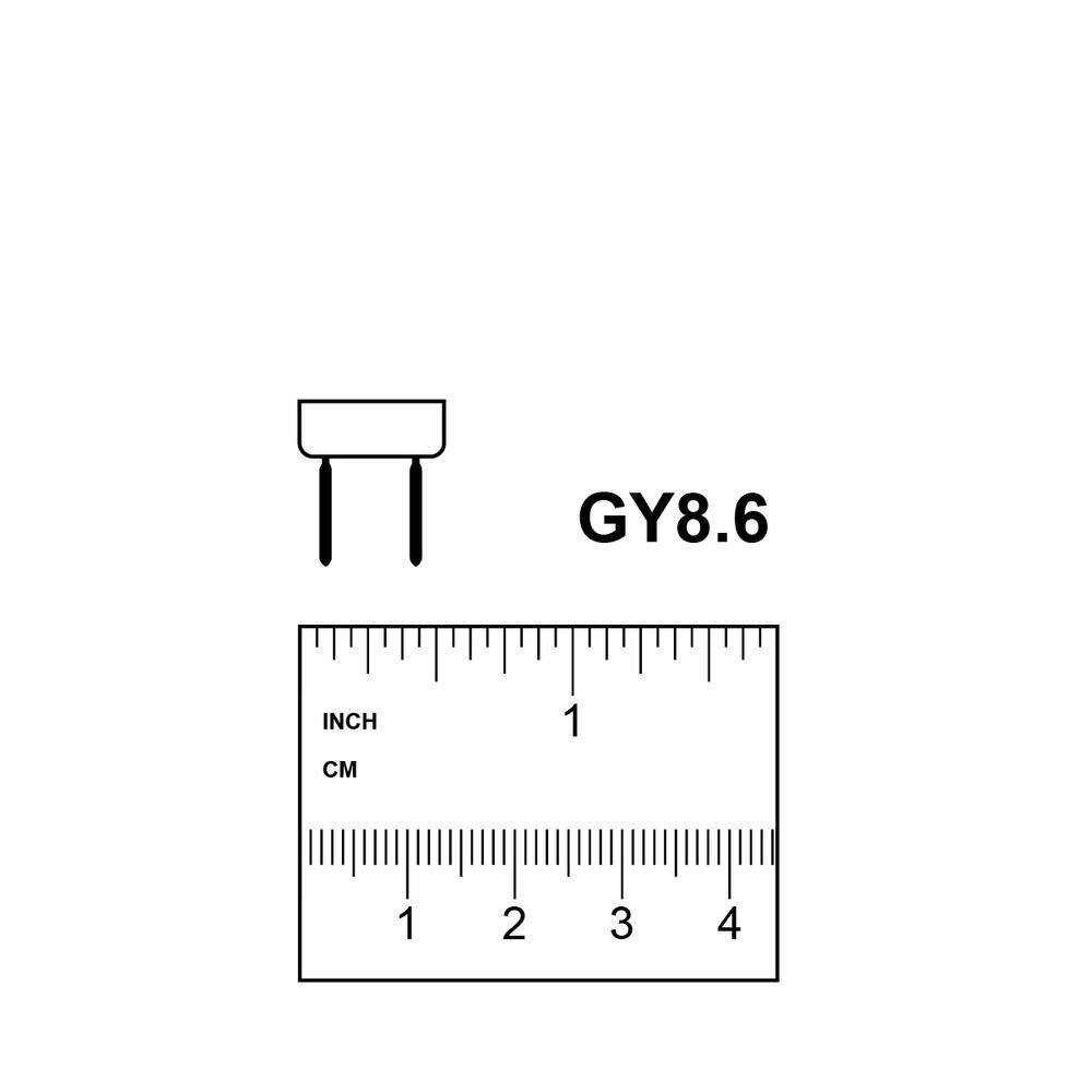 Feit Electric 20-Watt T4 Dimmable GY8.6 Bi-Pin Halogen Light Bulb Warm White 3000K BPQ208.6