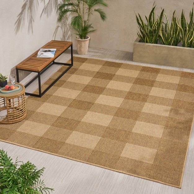 Tokota Indoor outdoor Rug Natural Christopher Knight Home