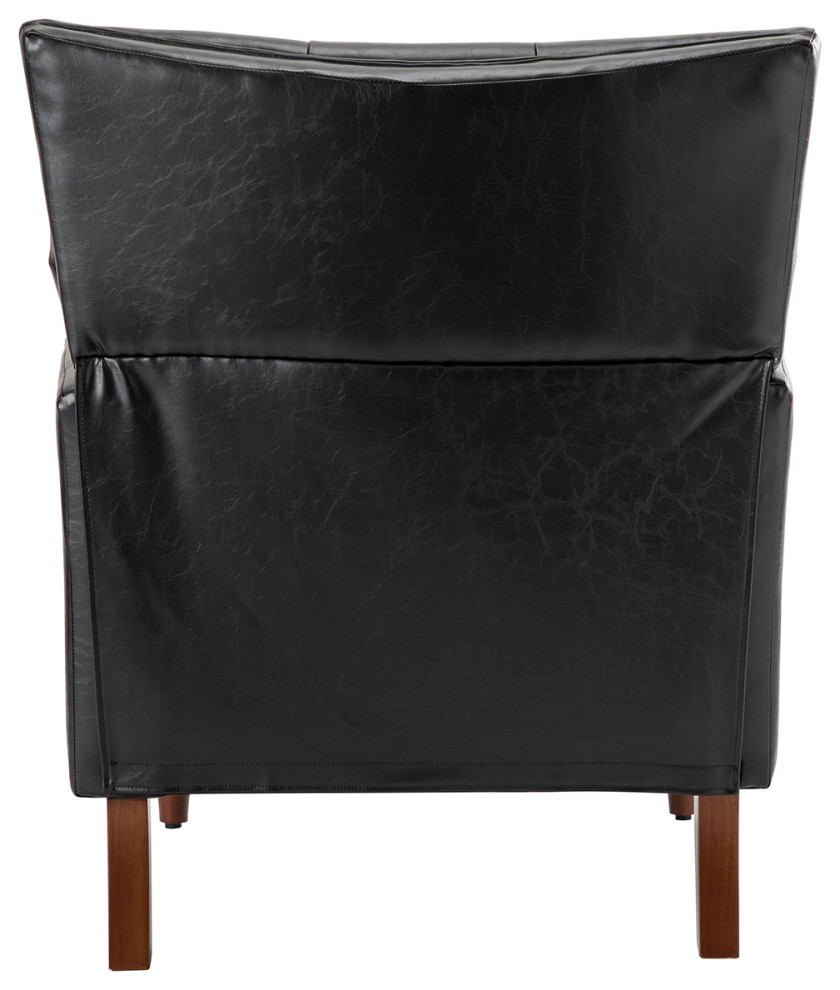 Vegan Leather Armchair With Nailhead Trim Set of 2   Contemporary   Armchairs And Accent Chairs   by Karat Home  Houzz