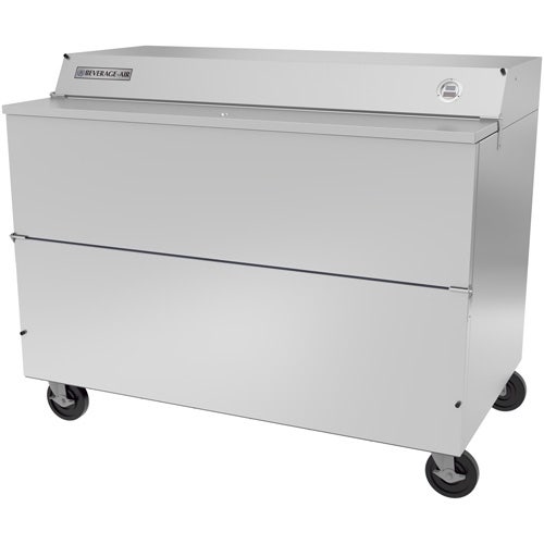 Beverage-Air SM58HC-1 School Milk Cooler - Single Access， Forced Air， 24.8 Cu. Ft.， Stainless Steel