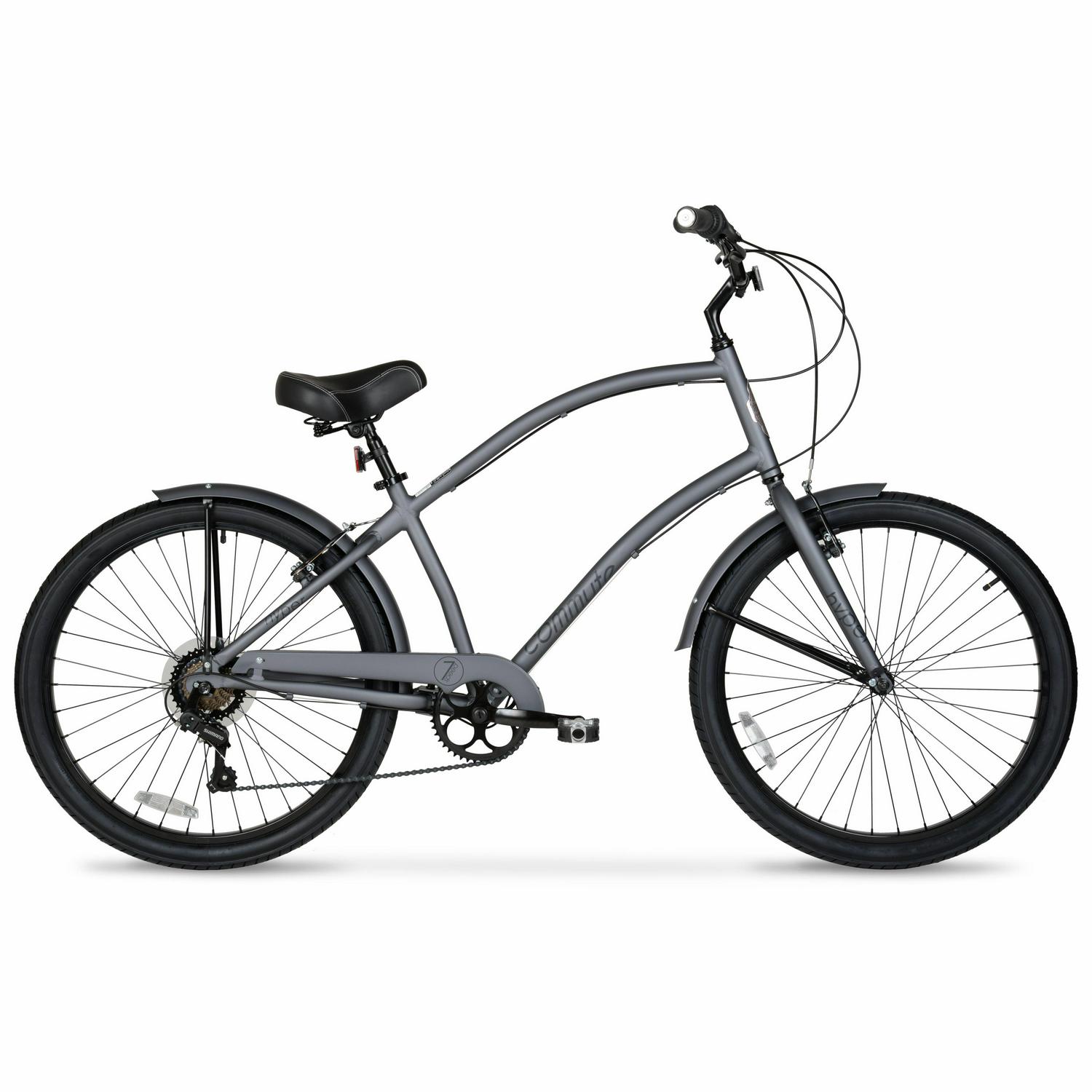 Hyper Bicycle Men8217s 26  Commuter Bike Gray  Crowdfused