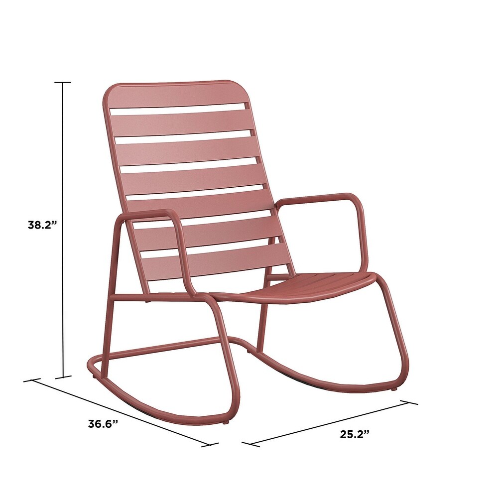 The Novogratz Poolside Collection Roberta Outdoor Rocking Chair