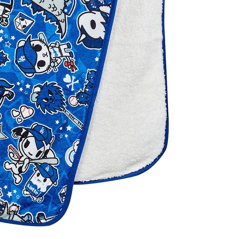 tokidoki Los Angeles Dodgers 60 x 50 Plush Blanket