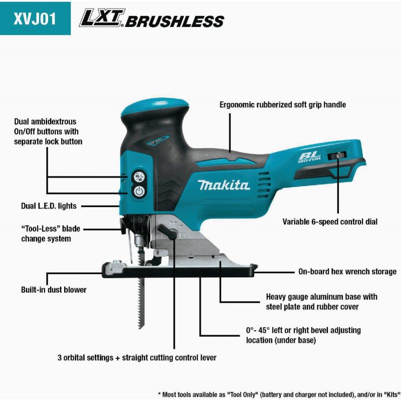 Makita 18V Barrel Grip Cordless Jig Saw