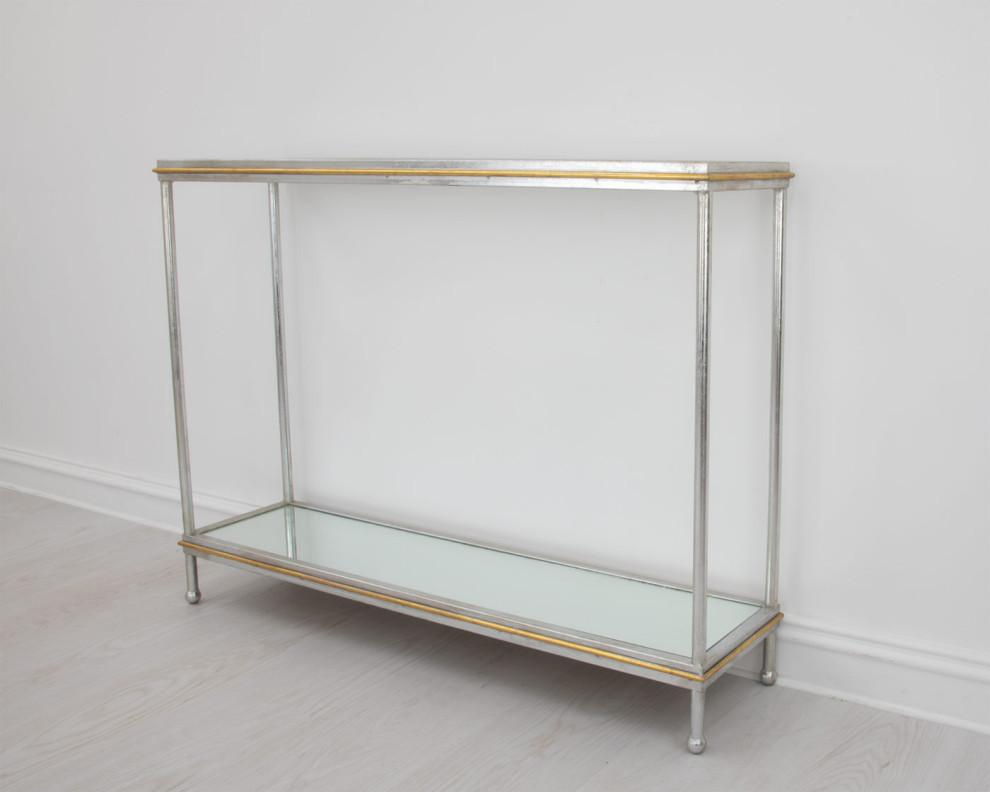 Acosta Champagne  ampGold Console   Contemporary   Console Tables   by Virgil Stanis Design  Houzz