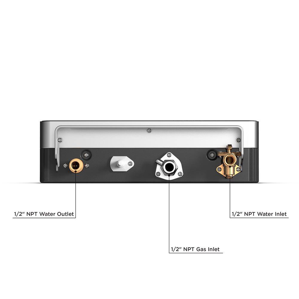 Eccotemp i12 4.0 GPM WholeHomeResidential 80000 BTU Natural Gas Indoor Tankless Water Heater i12-NG