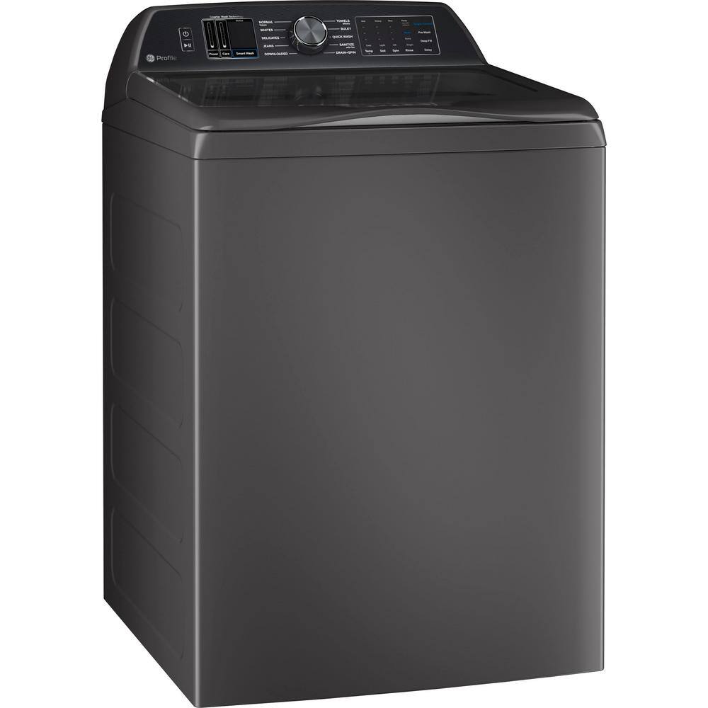 GE Profile Profile 5.4 cu. ft. High-Efficiency Smart Top Load Washer with Quiet Wash Dynamic Balancing Technology in Diamond Gray PTW700BPTDG