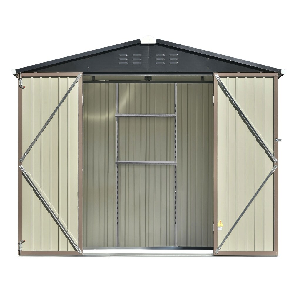 Bike Shed Garden Shed Metal Tool Storage Shed with Vents