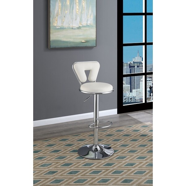 Poundex Adjustable Height and Swivel Barstool - 34