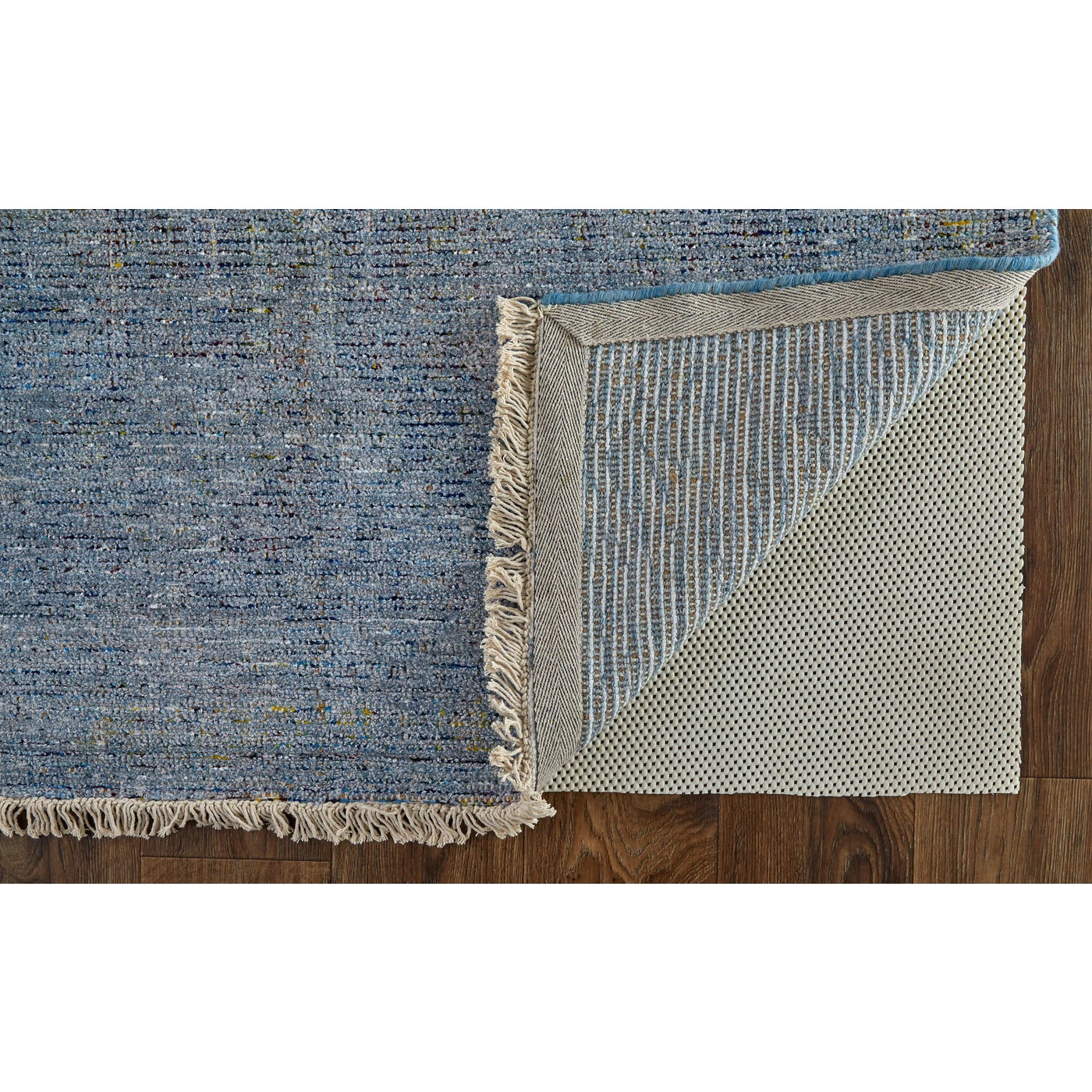 Ramey Hand Woven Blue and Beige Rug by BD Fine