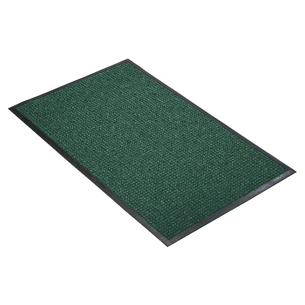 2 x27 x3 x27 Solid Dotted Doormat Hunter Green black Hometrax