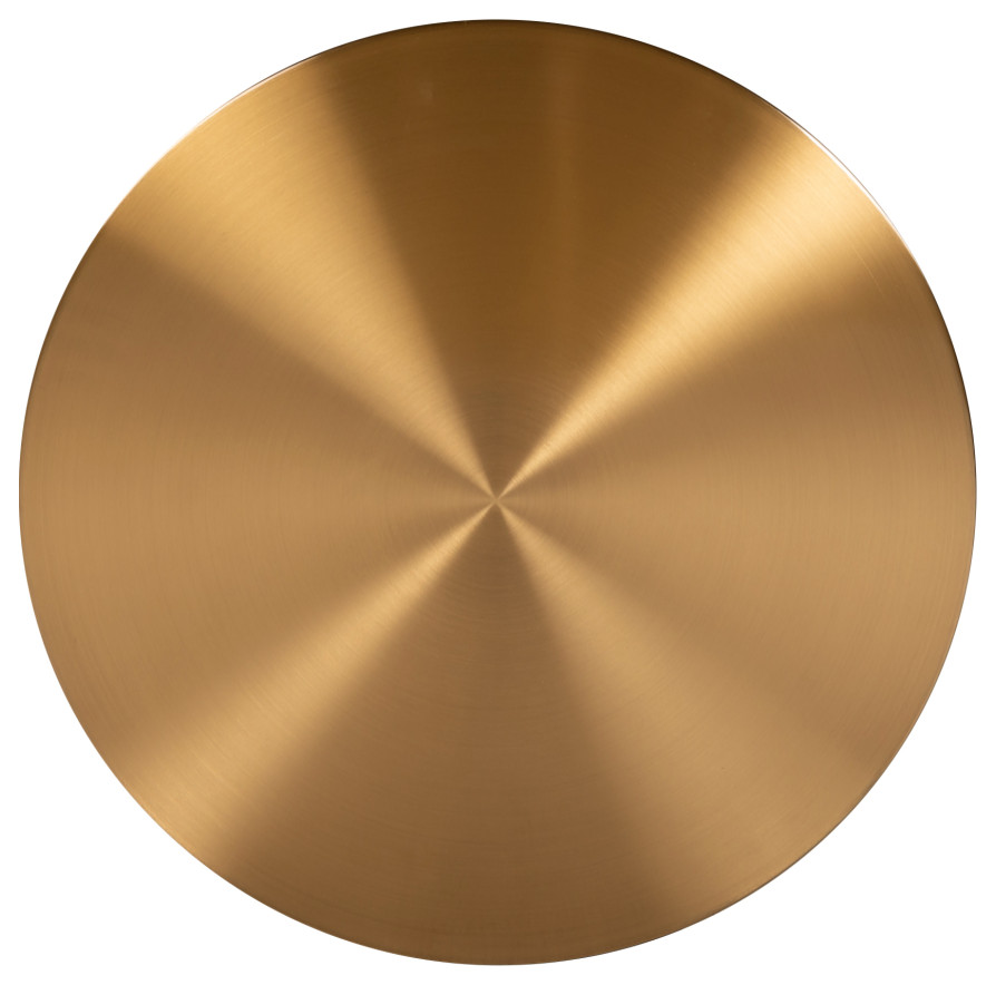 Round Brushed Gold Nesting Coffee Table  OROA Big  ampRich   Contemporary   Coffee Table Sets   by Oroa   Distinctive Furniture  Houzz