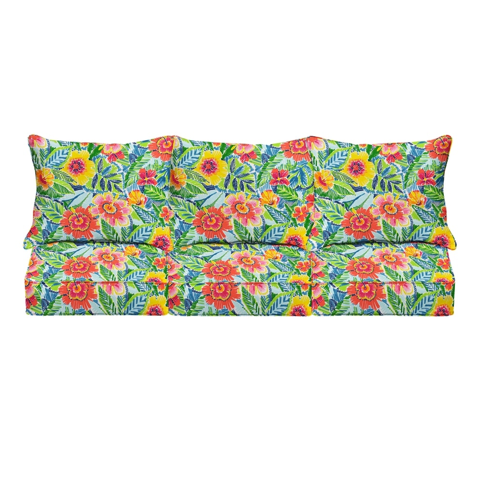 Humble + Haute Pensacola Multi Outdoor/Indoor Deep Seating Pillow and Cushion Set 22.5in x 22.5in x 5in