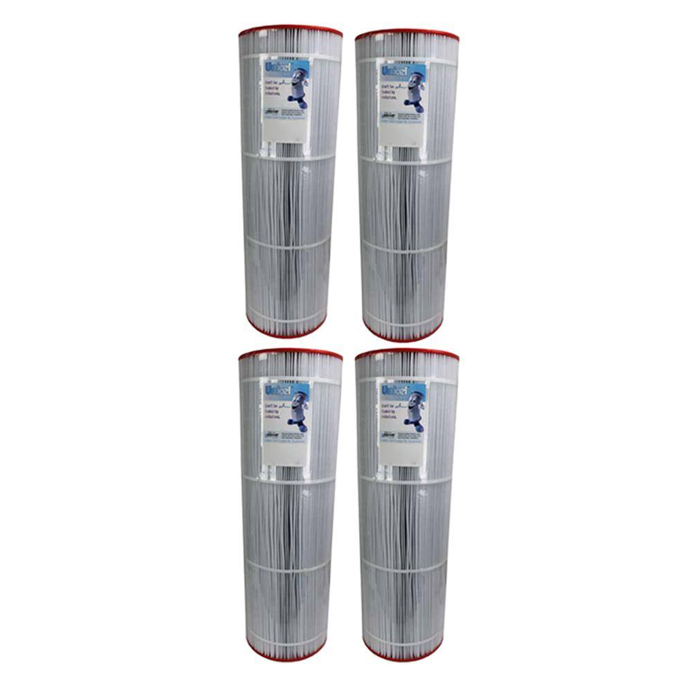 Unicel 10.06 in. Dia 150 sq. ft. Clean and Clear Predator Pool Replacement Filter Cartridge (4-Pack) 4 x C9415