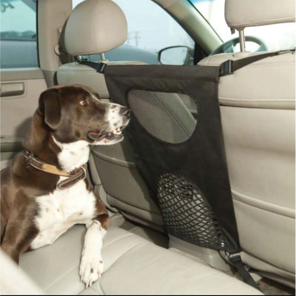 Bergan Pet Car Travel Barrier， Easy Install w/ Mesh Vents