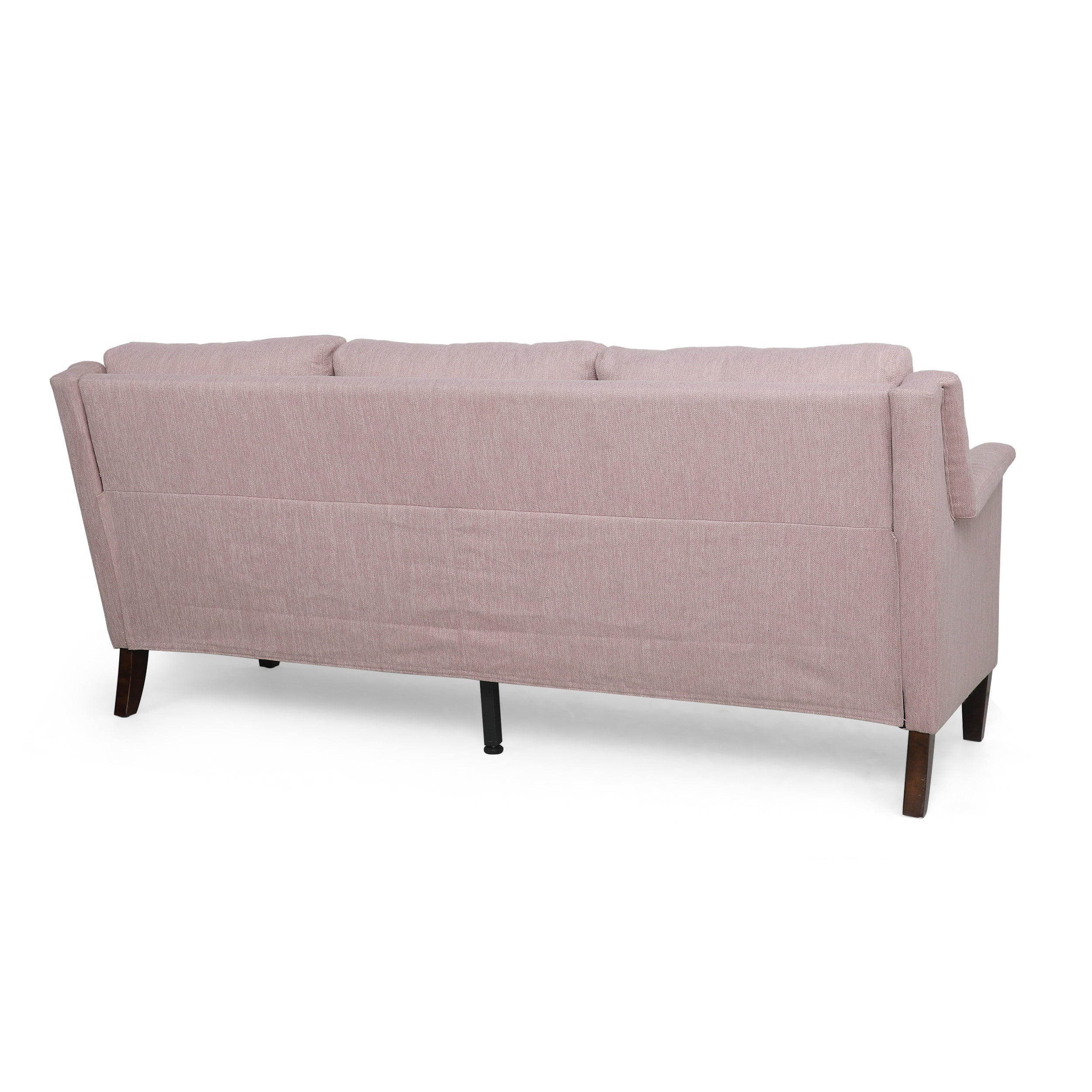 Noble House Ember Interiors Sofa, Espresso and Light Blush