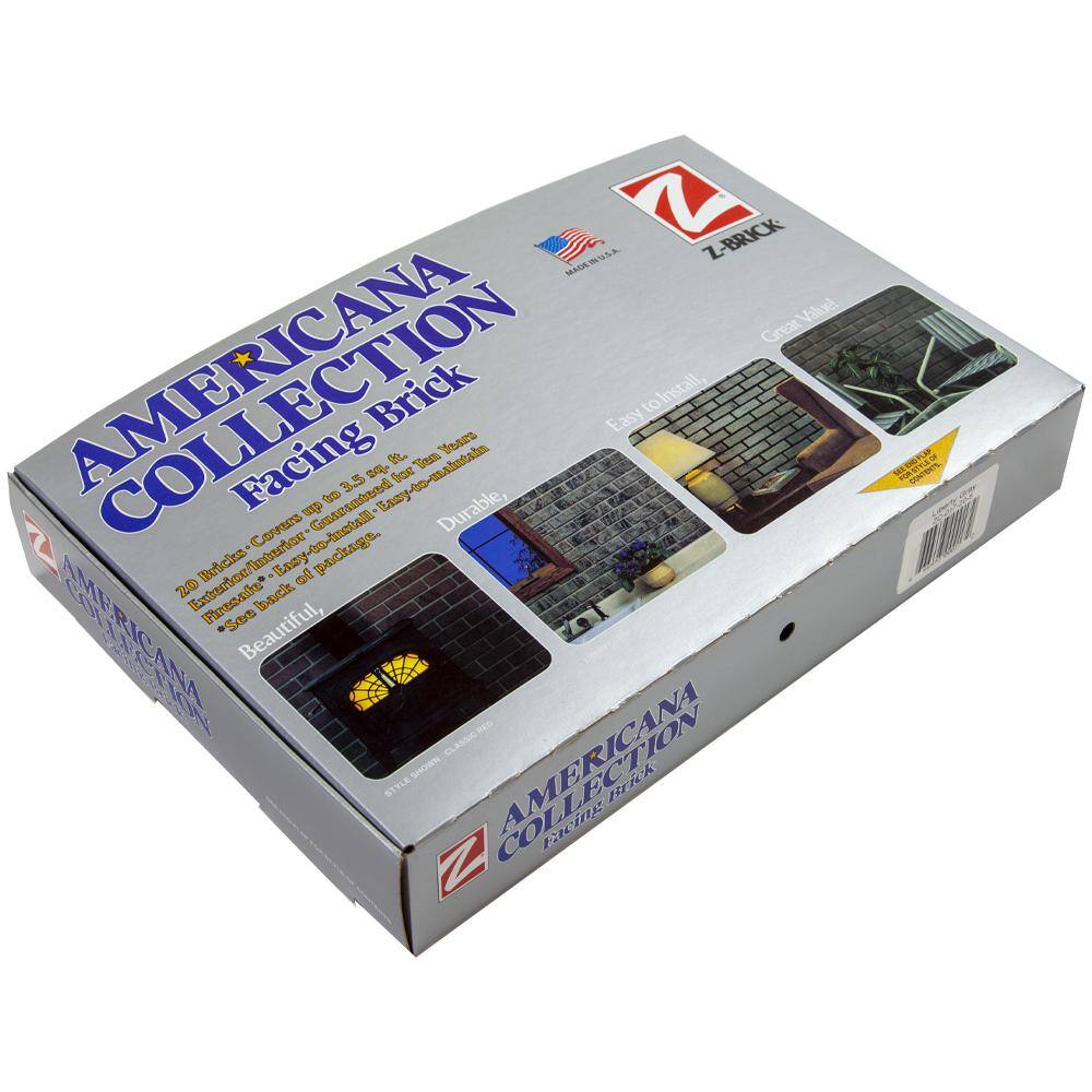 Z-BRICK 8 in. x 2.25 in. x 0.44 in. Concrete Americana Wheat Thin Brick Veneer ZC018205