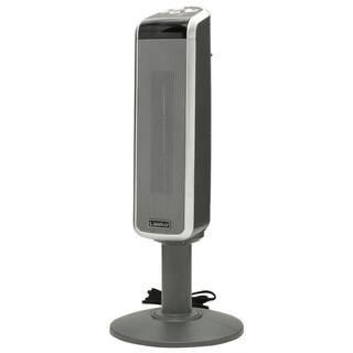 Lasko Pedestal Tower 29 in. 1500-Watt Electric Ceramic Oscillating Space Heater with Digital Display and Remote Control 5397