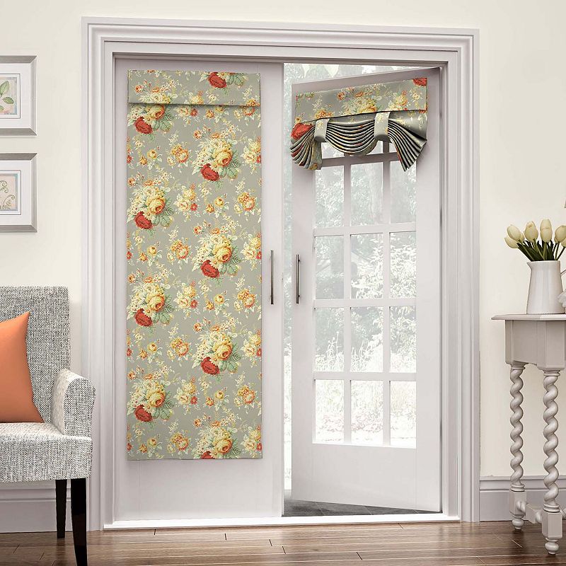 Waverly 1-Panel Sanctuary Rose French Door Curtain